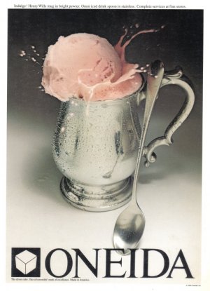 1981 ONEIDA SILVER Magazine Print Ad