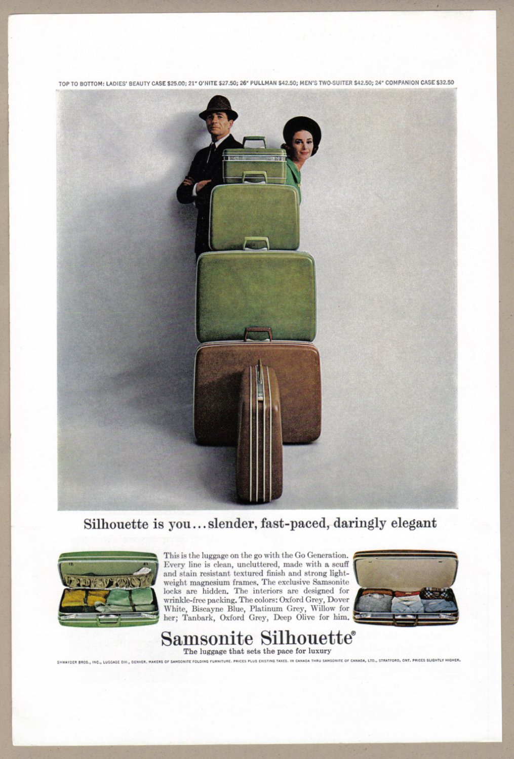 samsonite luggage vintage