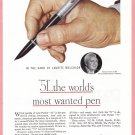 1946 PARKER PEN Vintage Magazine Print Ad