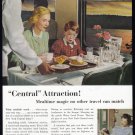 1952 NEW YORK CENTRAL RAILROAD Vintage Print Ad