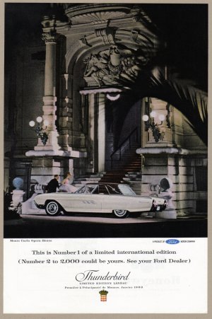 1963 THUNDERBIRD LANDAU Vintage Auto Print Ad