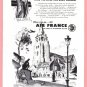 1949 AIR FRANCE Airlines Vintage Print Ad