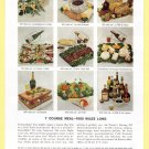 1950 AIR FRANCE Airlines Vintage Print Ad