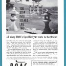 1960 BRITISH AIRWAYS Vintage BOAC Print Ad