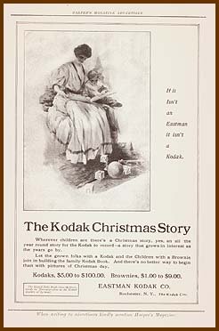 1907 KODAK CAMERA Antique Illustrated Print Ad