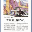 1946 GREYHOUND BUS Vintage Illustrated Print Ad