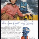 1955 EVINRUDE MOTORBOAT Vintage Print Ad