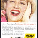 1956 HERTZ Rent A Car Vintage Print Ad