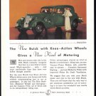 1934 BUICK Vintage Auto Print Ad