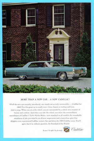 1965 CADILLAC Vintage Auto Print Ad