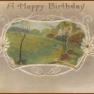 HAPPY BIRTHDAY Vintage Scenic Illustrated Post Card