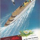 1946 MATSON Cruise Line Knows The Pacific Vintage Print Advertisement