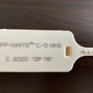 FAST SHIPPING "The Ten" ZIP TIE TAG Cream Biege AJ4 Replacement x Off-White