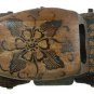 Hand-crafted Wooden Miniature Vintage Car with Batik Motive, Volkswagen Beetle (Scale 1:21)