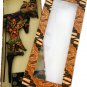 Hand-crafted Wood Shadow Puppet (Wayang Kulit) with Batik Motives, Sita of Ramayana Epic (M)