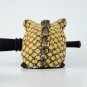 Hand-crafted Wood Figurine with Batik Motives, Croaking Bullfrog (L)