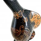 Hand-crafted Wood Figurine with Batik Motives, Royal Penguin