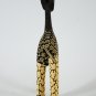 Hand-crafted Wood Figurine with Batik Motives, Giraffe