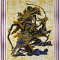 Original Batik Art Painting on Cotton, 'Rama and Sinta' by Wahid (75cm x 90cm)