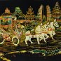 Original Batik Art Painting on Cotton, 'Traditional Horse Chariot' by Wahid (75cm x 45cm)