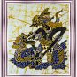 Original Batik Art Painting on Cotton, 'Warrior Bimosuci' by Wahid (45cm x 50cm)