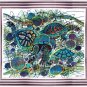 Original Batik Art Painting on Cotton, 'Sea Turtles' by M. Yono (100cm x 90cm)