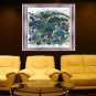 Original Batik Art Painting on Cotton, 'Sea Turtles' by M. Yono (100cm x 90cm)
