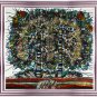 Original Batik Art Painting on Cotton, 'Tree of Life' by M. Yono (100cm x 90cm)