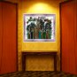 Original Batik Art Painting on Cotton, 'Luxuriant Grass' by M. Yono (90cm x 75cm)