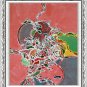 Original Batik Art Painting on Silk, 'Abstract' by Musa (45cm x 50cm)