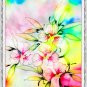Original Batik Art Painting on Silk, 'Exotic Orchids' by Musa (21cm x 30cm)