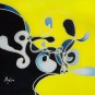 Original Batik Art Painting on Silk, 'Abstract' by Musa (20cm x 15cm)