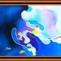 Original Batik Art Painting on Silk, 'Abstract' by Musa (18cm x 13cm)