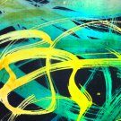 Original Batik Art Painting on Silk, 'Abstract' by Musa (18cm x 13cm)