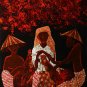Original Batik Art Painting on Cotton, 'Cocks and People' by Mohsein (90cm x 150cm)