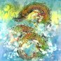 Original Batik Art Painting on Cotton, 'Warrior Dragon' by Kapitan (75cm x 90cm)