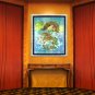 Original Batik Art Painting on Cotton, 'Warrior Dragon' by Kapitan (75cm x 90cm)