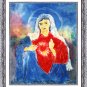 Original Batik Art Painting on Cotton, 'Virgin Mary' by Kapitan (75cm x 90cm)