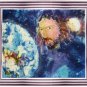 Original Batik Art Painting on Cotton, 'Jesus with Earth' by Kapitan (90cm x 75cm)