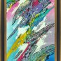 Original Batik Art Painting on Cotton, 'Abstract' by Johan (45cm x 150cm)