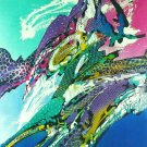 Original Batik Art Painting on Cotton, 'Abstract' by Johan (45cm x 75cm)