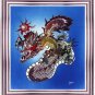 Original Batik Art Painting on Cotton, 'Warrior Dragon' by Jeffri (75cm x 90cm)