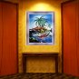 Original Batik Art Painting on Cotton, 'Fishing Village' by Jeffri (75cm x 90cm)