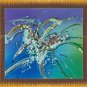 Original Batik Art Painting on Cotton, 'Abstract' by Jeffri (50cm x 45cm)