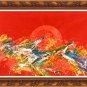 Original Batik Art Painting on Cotton, 'Abstract' by Jaafar (150cm x 90cm)