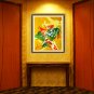 Original Batik Art Painting on Cotton, 'Abstract' by Jaafar (75cm x 90cm)
