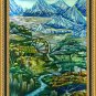 Original Batik Art Painting on Cotton, 'Highlands' by Hamidi (75cm x 90cm)