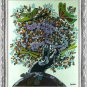 Original Batik Art Painting on Cotton, 'Tree of Life' by Hamidi (75cm x 90cm)