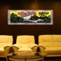 Original Batik Art Painting on Cotton, 'Village Scenery' by Hamidi (150cm x 45cm)