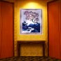 Original Batik Art Painting on Cotton, 'Village Scenery' by Hamidi (75cm x 90cm)